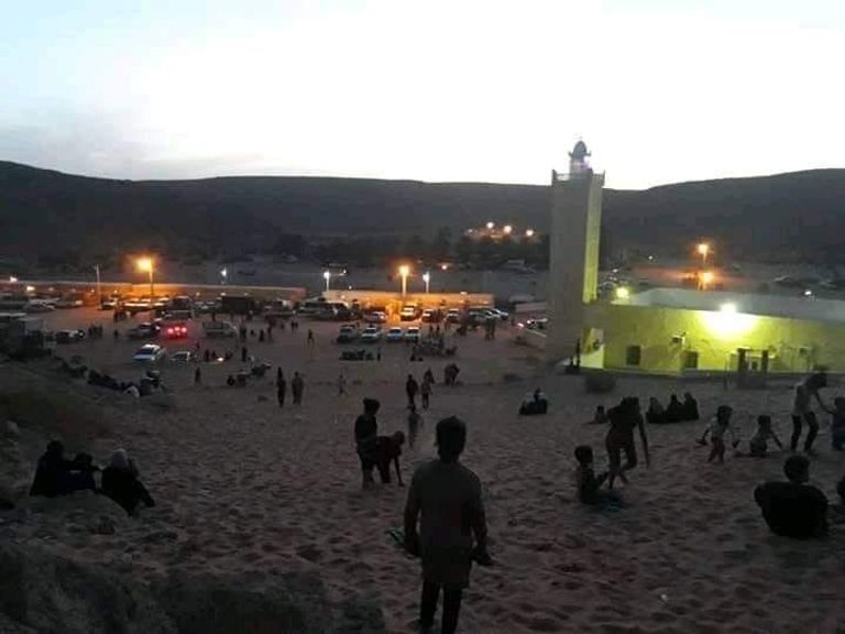 أحد مساجد مدينة غرداية جنوب الجزائر - أرشيفية التشعبينة عادة رمضانية قديمة لاستقبال رمضان بالجزائر