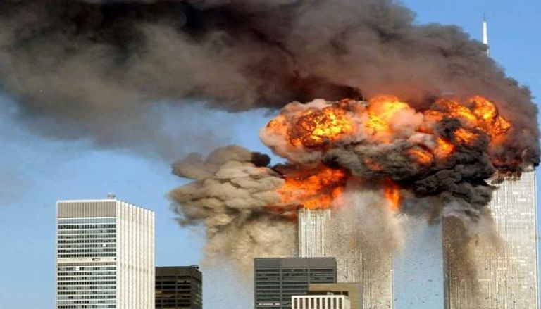 واحدة من الصور التي لم تنشر للهجوم على برج التجارة العالمي