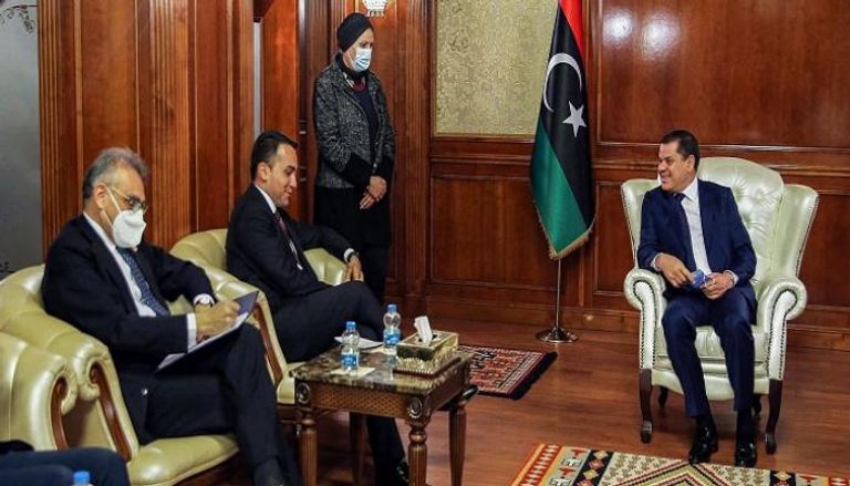 دي مايو والدبيبة في طرابلس- أرشيفية 