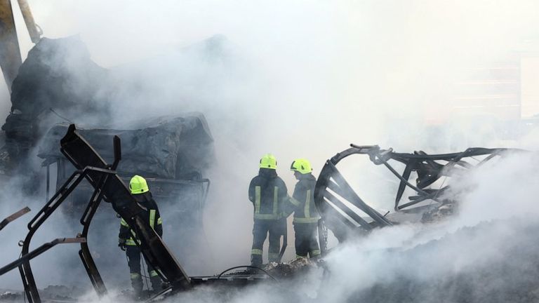 حريق كبير بشاحنات وقود في العاصمة الأفغانية