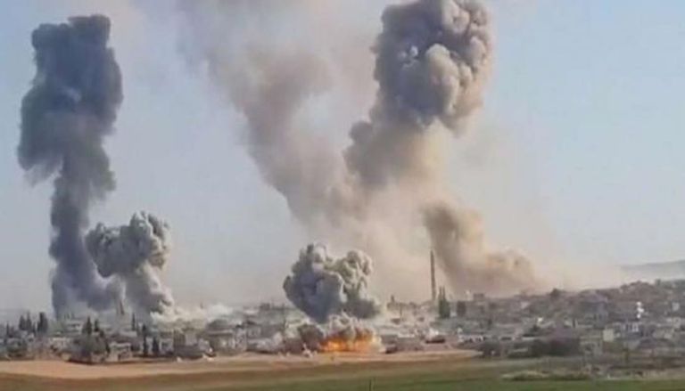 دخان متصاعد جراء قصف تركي لشمال العراق - أرشيفية