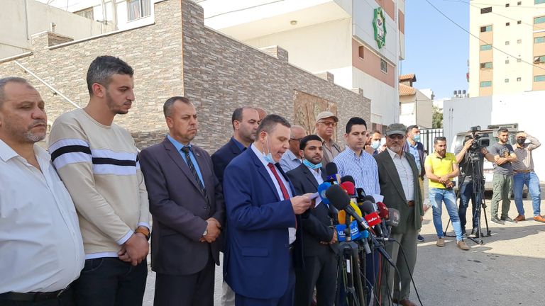 المؤتمر الصحفي للقوائم الانتخابية بغزة