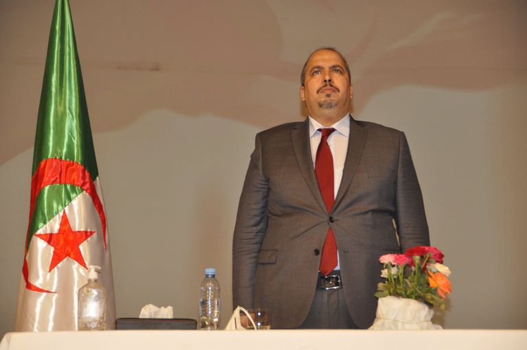 أبو الفضل بعجي أمين عام حزب جبهة التحرير بالجزائر قوائم انتخابية في الجزائر - أرشيفية