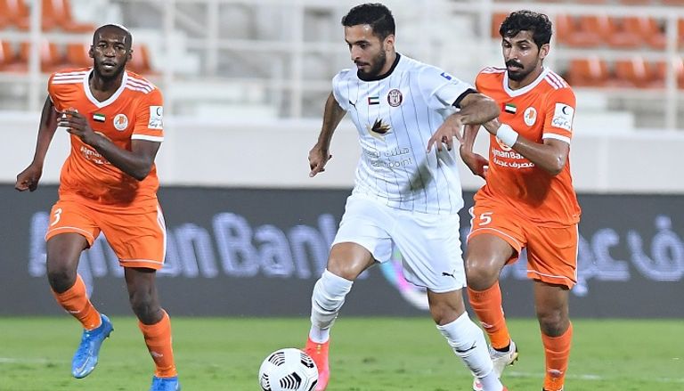 علي مبخوت من مواجهة عجمان ضد الجزيرة في الدوري الإماراتي من مواجهة عجمان ضد الجزيرة