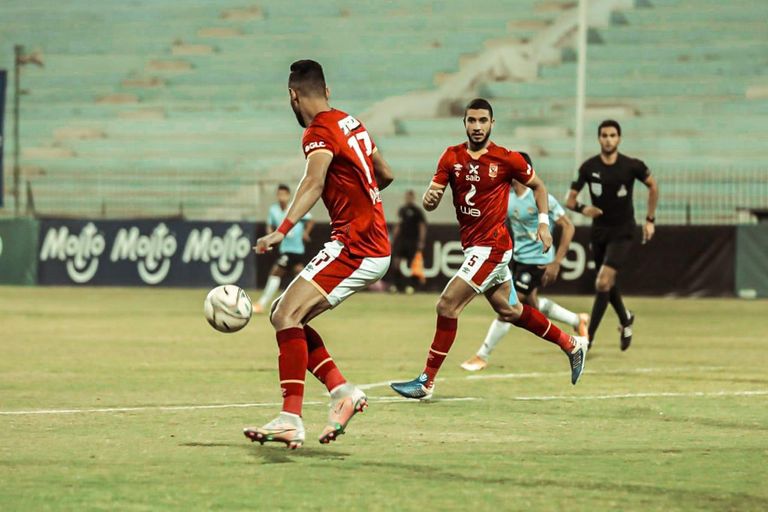 من مباراة غزل المحلة ضد الأهلي في الدوري المصري من مباراة غزل المحلة ضد الأهلي في الدوري المصري