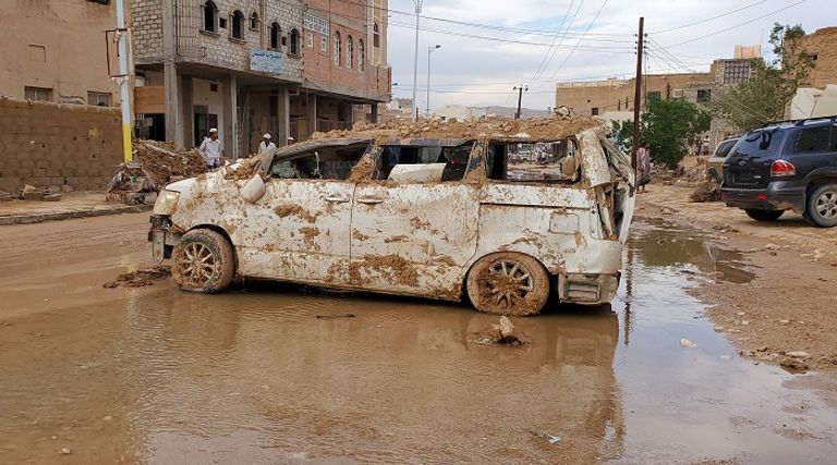 آلاف العائلات اليمنية تضررت جراء الفيضانات