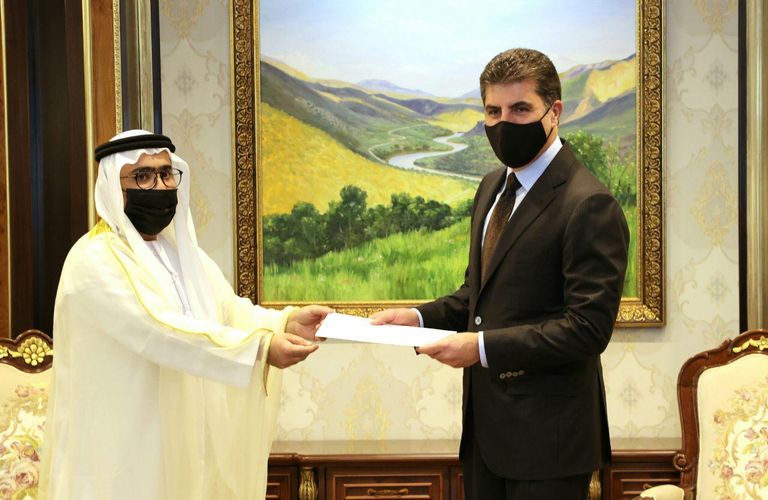 نيجيرفان بارزاني يستقبل قنصل عام دولة الإمارات لدى الإقليم