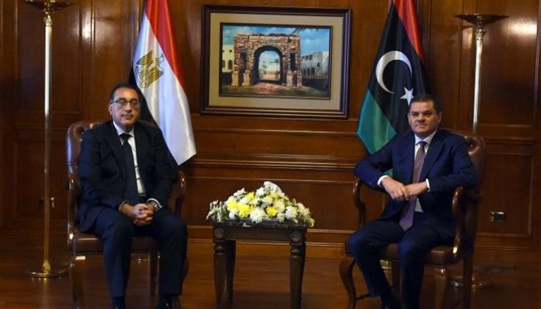 رئيسا الحكومة المصرية والليبية في طرابلس - أرشيفية
