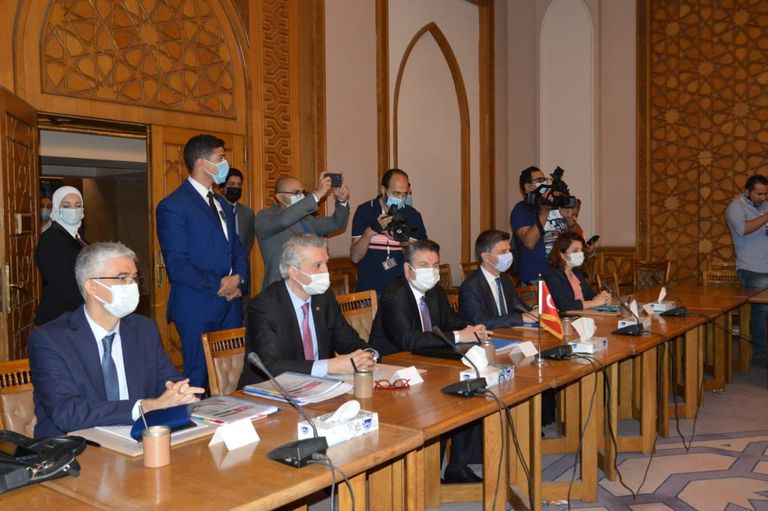 جانب من المحادثات المصرية التركية