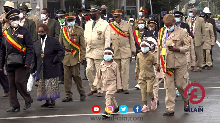 جانب من احتفالات إثيوبيا بالذكرى الـ80 ليوم المحاربين القدامى