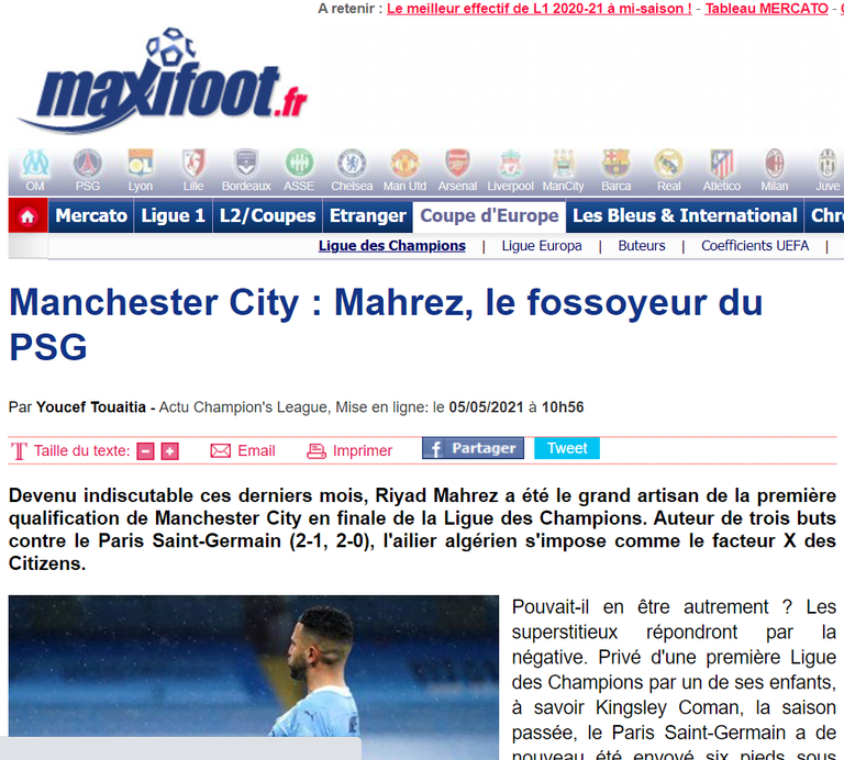 ماكسي فوت رياض محرز