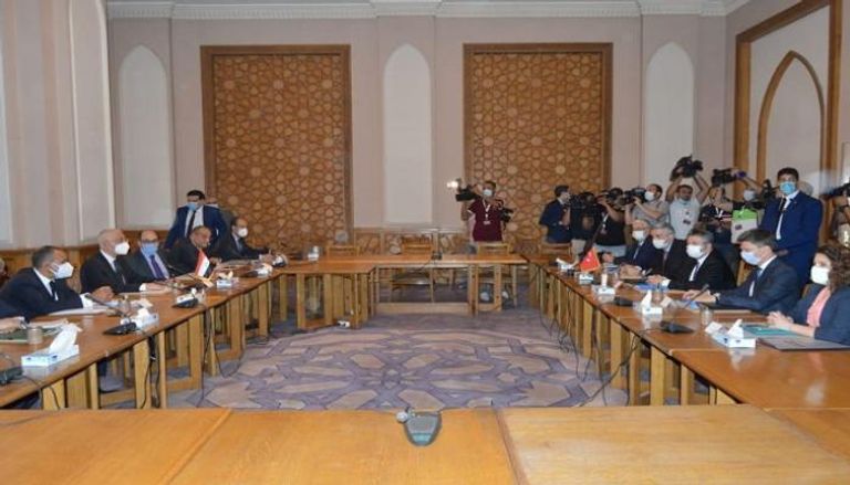 جلسة المباحثات المصرية التركية بالقاهرة 