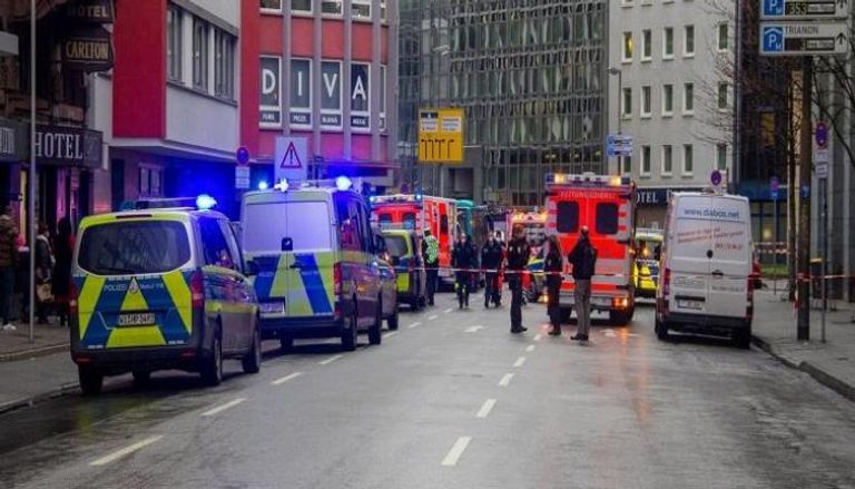 انتشار للشرطة الألمانية في موقع حادث طعن سابق