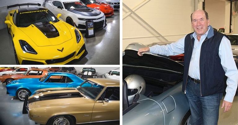 Ken Lingenfelter المذيع Jay Leno يسار الصورة