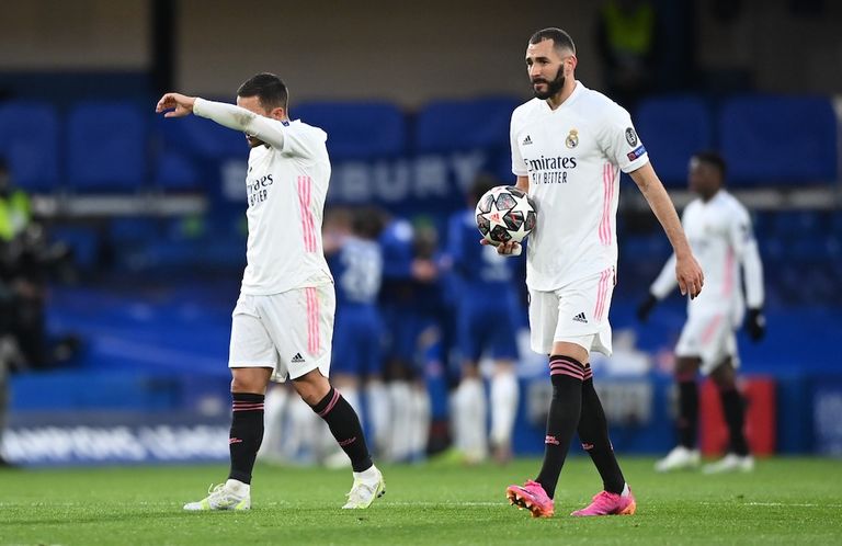 كريم بنزيما لاعب ريال مدريد سيرجو راموس قائد ريال مدريد