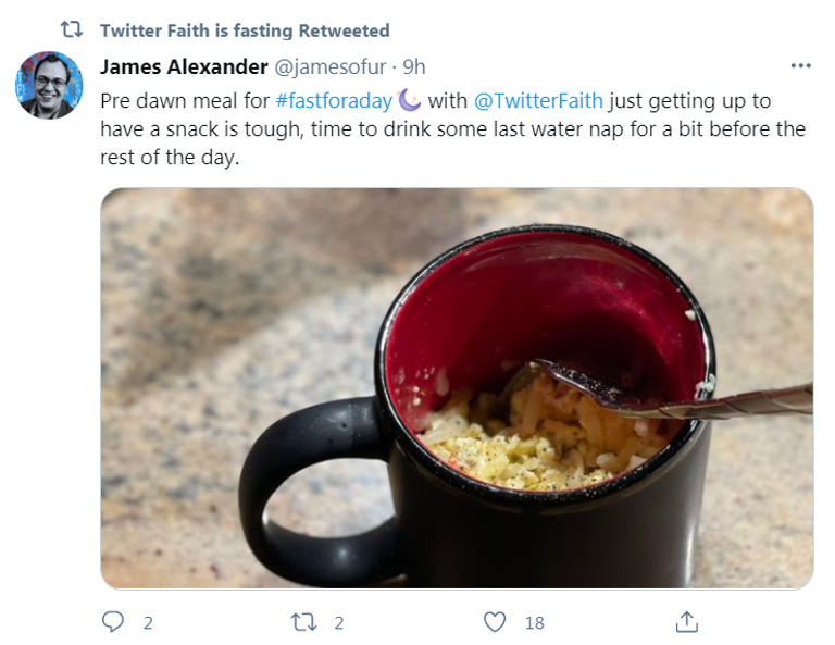 تويتر تدعو العالم للصيام