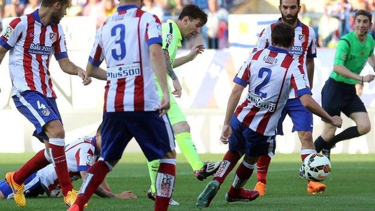 هدف فوز برشلونة 1-0 على أتلتيكو في 2015 برشلونة ضد أتلتيكو مدريد - أرشيفية