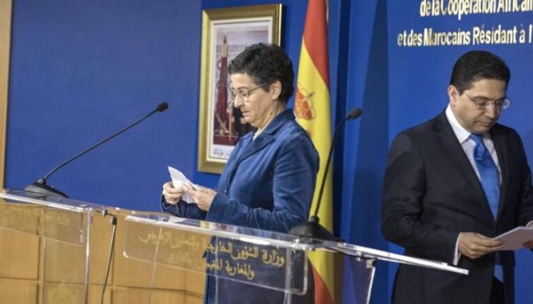 وزير خارجية المغرب ونظيرته الإسبانية في لقاء سابق 