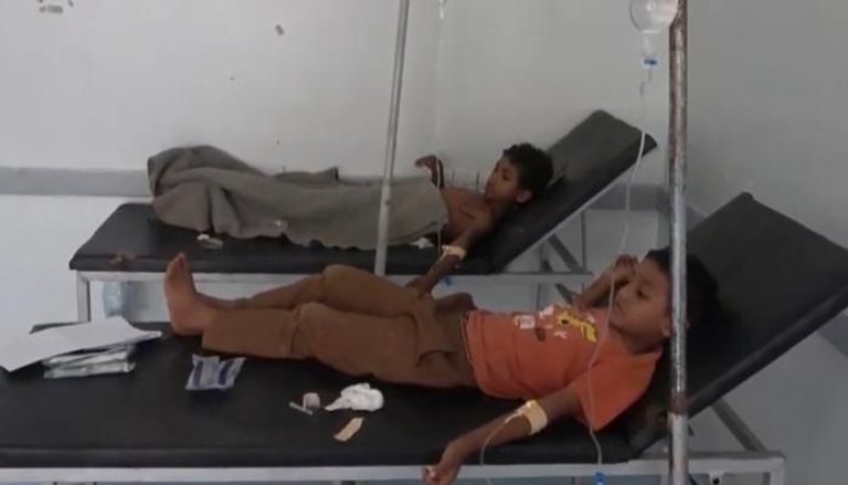 إصابة أطفال إثر الإرهاب الحوثي 