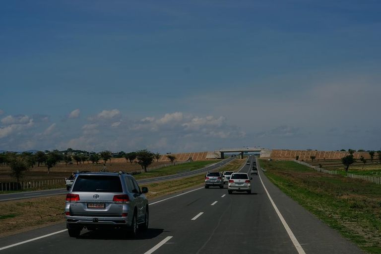 رئيس الوزراء الإثيوبي آبي أحمد أثناء تدشين المشروع