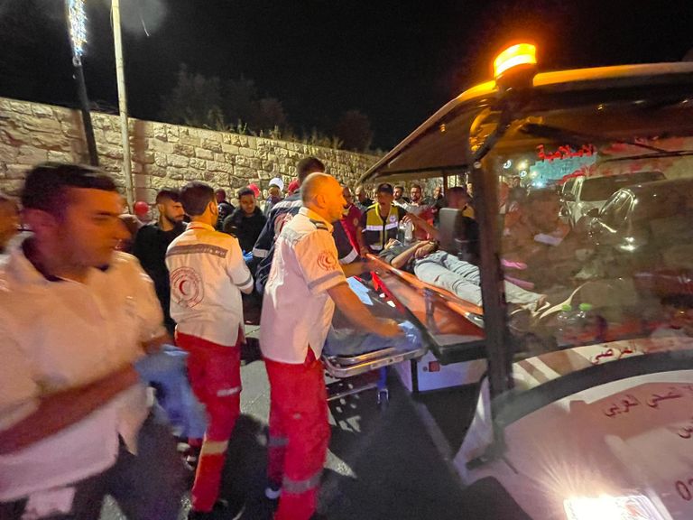 قوات الشرطة الإسرائيلية عند باب المغاربة