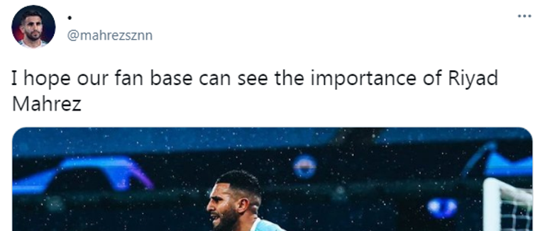 رياض محرز لاعب مانشستر سيتي الإنجليزي