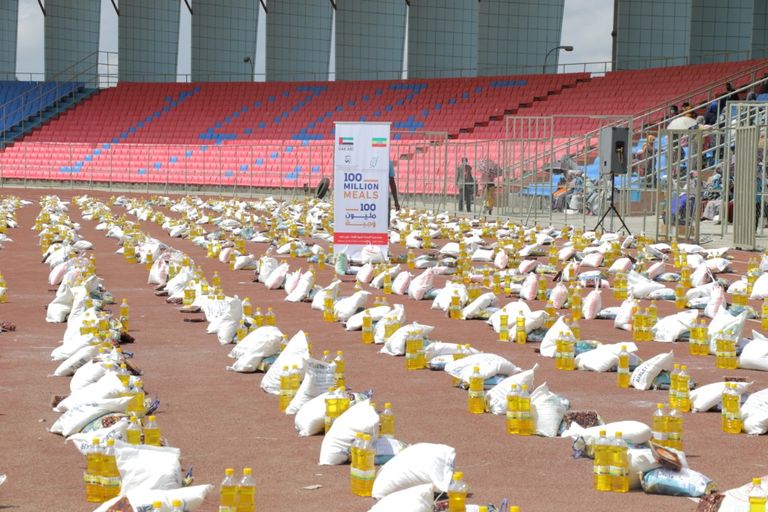 مساعدات غذائية إماراتية لإثيوبيا