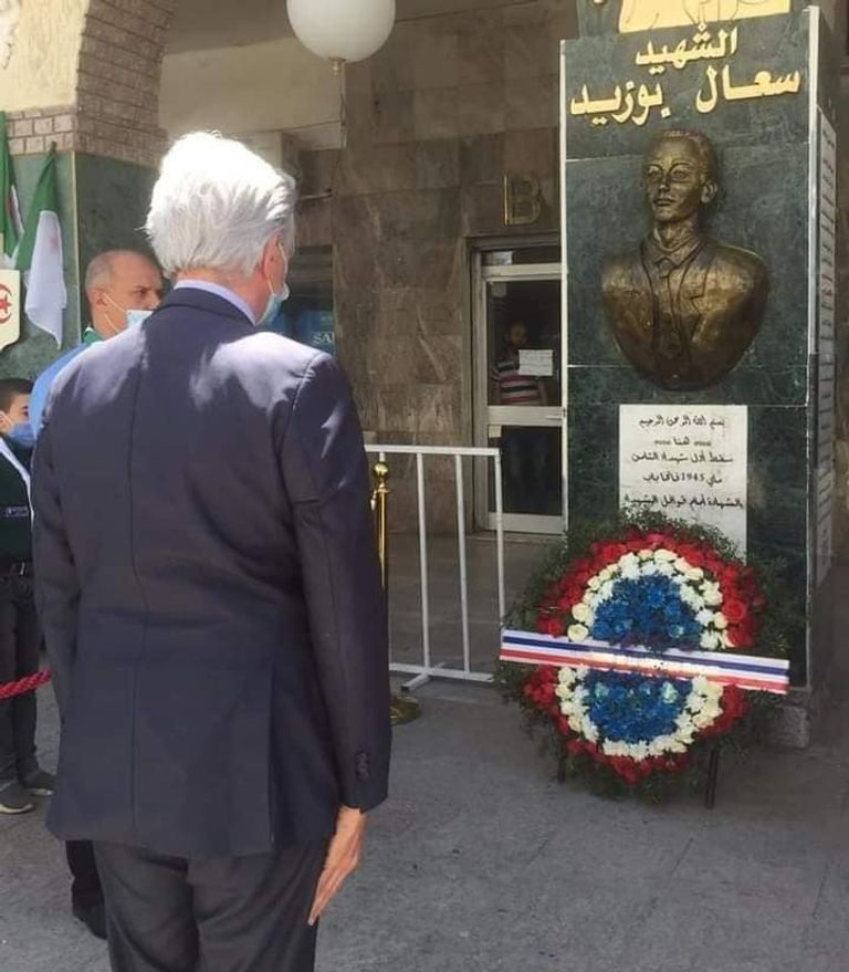 السفير الفرنسي يحيى ذكرى مجازر 8 مايو للمرة الأولى