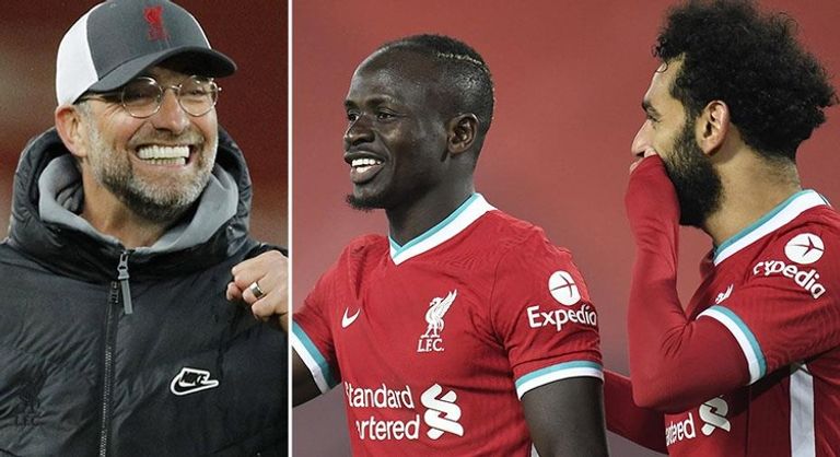 ماني وصلاح وكلوب يورجن كلوب ومحمد صلاح