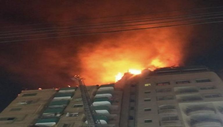حريق بأحد الفنادق شمالي مصر