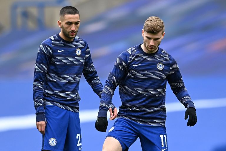 زياش وفيرنر صلاح مع ليفربول ضد تشيلسي