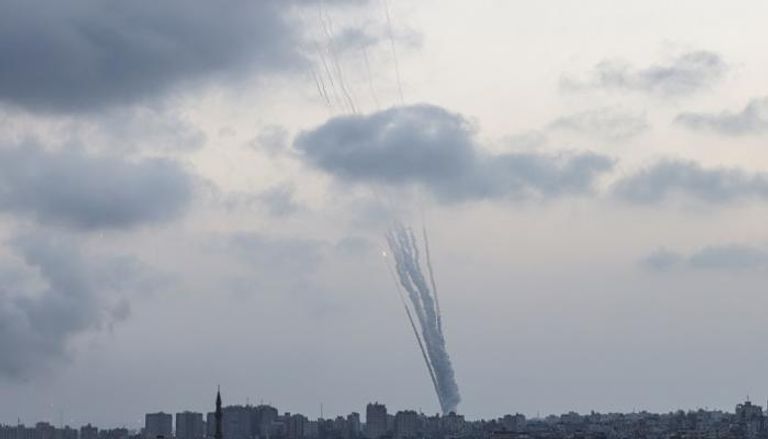 رشقة صاروخية من قطاع غزة - أ.ف.ب