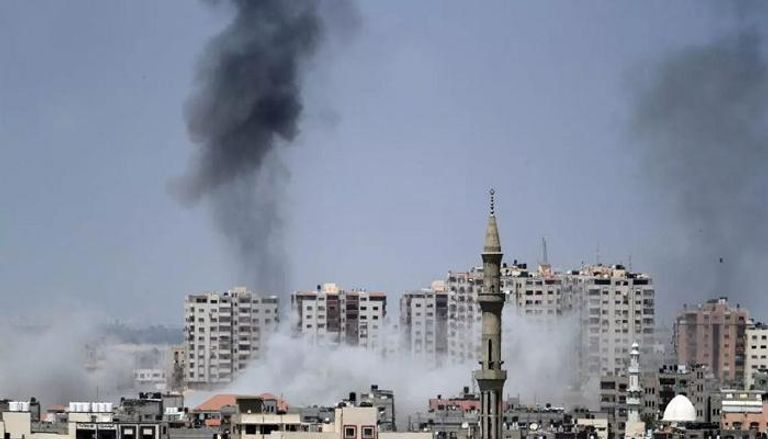 استهداف إسرائيلي سابق لأحد مواقع غزة - أرشيفية