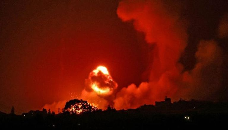 غارة إسرائيلية على قطاع غزة - أ.ف.ب