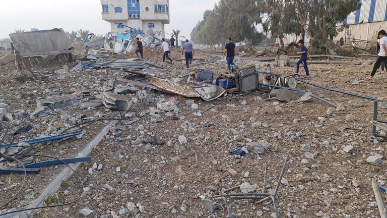 آثار القصف الإسرائيلي على غزة