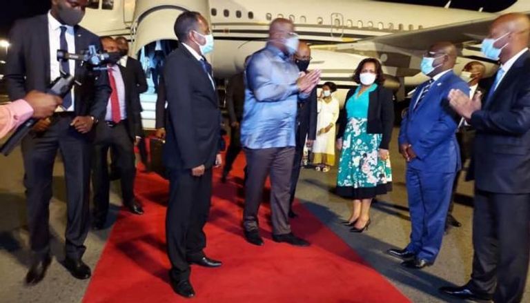 رئيس الكونغو الديمقراطية في مطار أديس أبابا