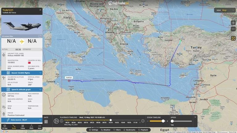 طائرة عسكرية تركية - أرشيفية