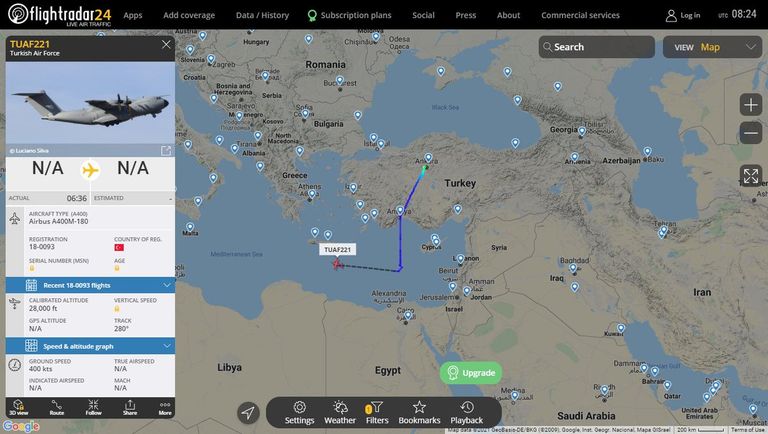 طائرة عسكرية تركية - أرشيفية
