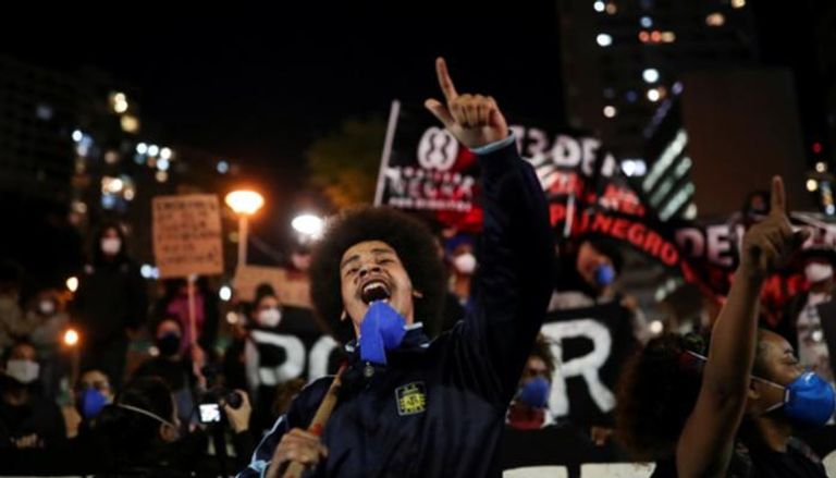 مظاهرات في البرازيل ضد العنصرية - رويترز