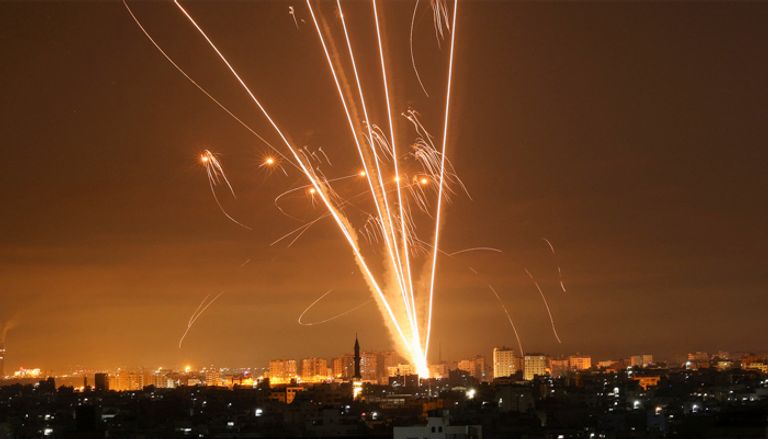 قصف صاروخي من قطاع غزة تجاه إسرائيل 