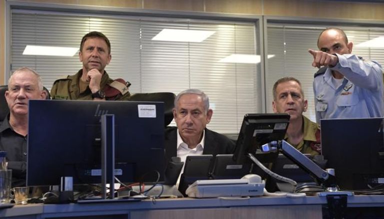 نتنياهو خلال عمليات التقييم الأمني 