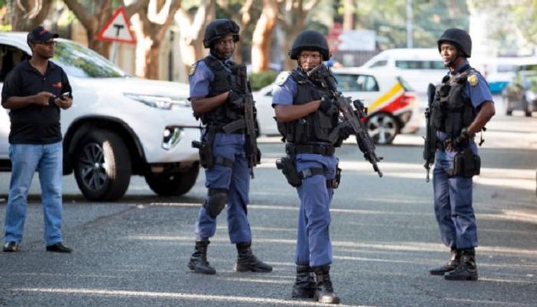 عناصر شرطة في جنوب أفريقيا