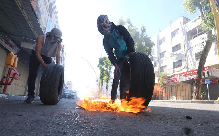 جانب من المواجهات في الضفة الغربية