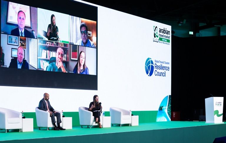 جانب من جلسات منتدى السفر في معرض سوق السفر العربي