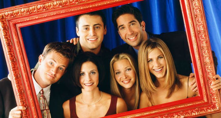 مشهد من مسلسل فريندز