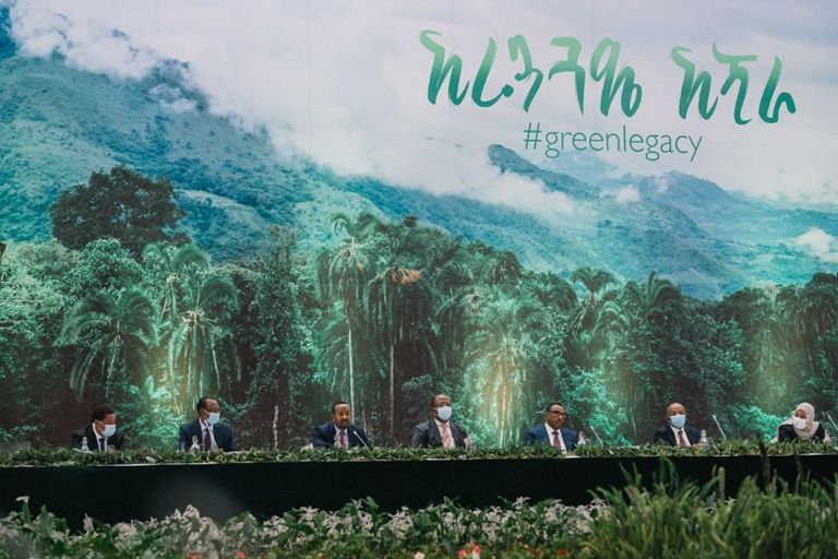 رئيس الوزراء الإثيوبي آبي أحمد خلال الحفل