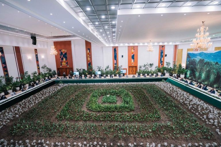 رئيس الوزراء الإثيوبي آبي أحمد خلال الحفل