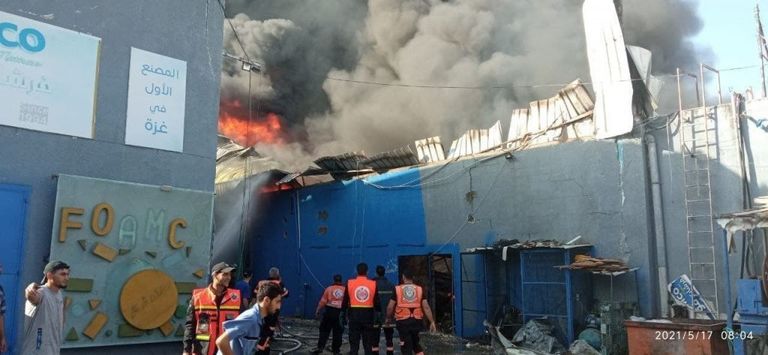 صاروخ لم ينفجر سقط على أحد منازل غزة