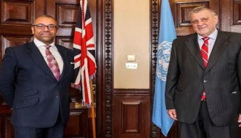 المبعوث الأممي إلى ليبيا ووزير بريطانيا للشرق الأوسط