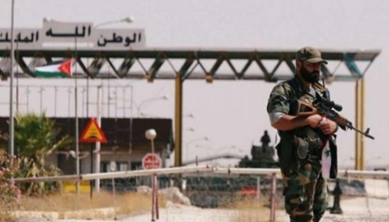 جندي أردني عند حاجز حدودي مع سوريا - أرشيفية